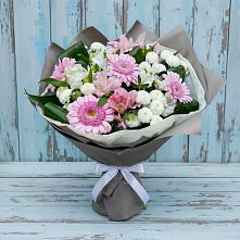 Букет цветов из:  Герберы, Альстромерии и Хризантемы в Сызрани