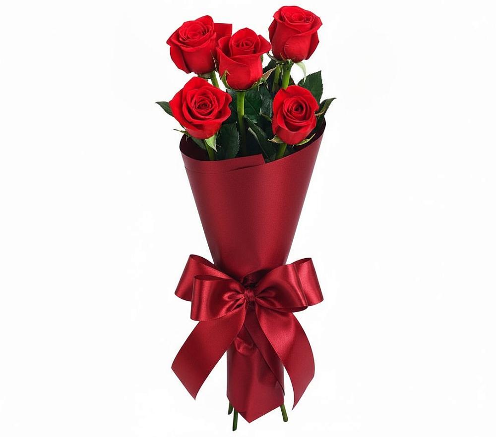 Букет 5 Красных роз Эдлесс Лав в Сызрани