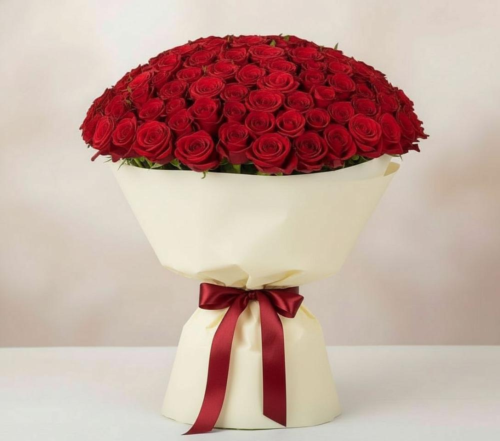 Букет 101 Красная роза Милано в Сызрани