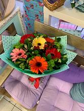 Букет цветов из:  Герберы, Хризантемы и Альстромерии #REPLACE_PRED# Сызрани