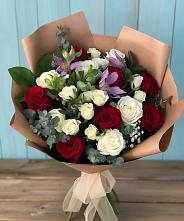 Букет цветов из:  Розы и Альстромерии в Сызрани