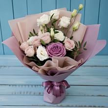 Букет цветов из:  Розы и Лизиантусы #REPLACE_PRED# Сызрани