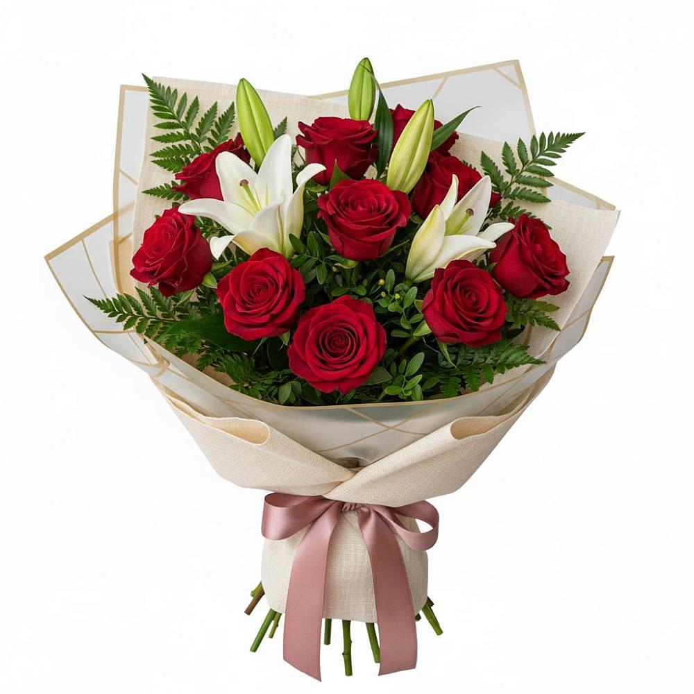 Букет цветов из: Лилии и Розы в Сызрани