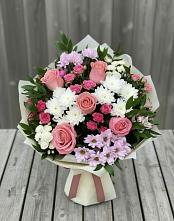 Букет цветов из:  Альстромерии, Гвоздики, Розы и Хризантемы #REPLACE_PRED# Сызрани