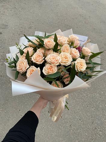 Букет Кремовые розы Латте в Сызрани