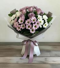 Букет цветов из:  Хризантемы и Розы #REPLACE_PRED# Сызрани
