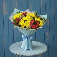 Букет цветов из:  Альстромерии и Хризантемы в Сызрани
