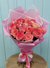 Букет 15 Розовых роз Равель в Сызрани