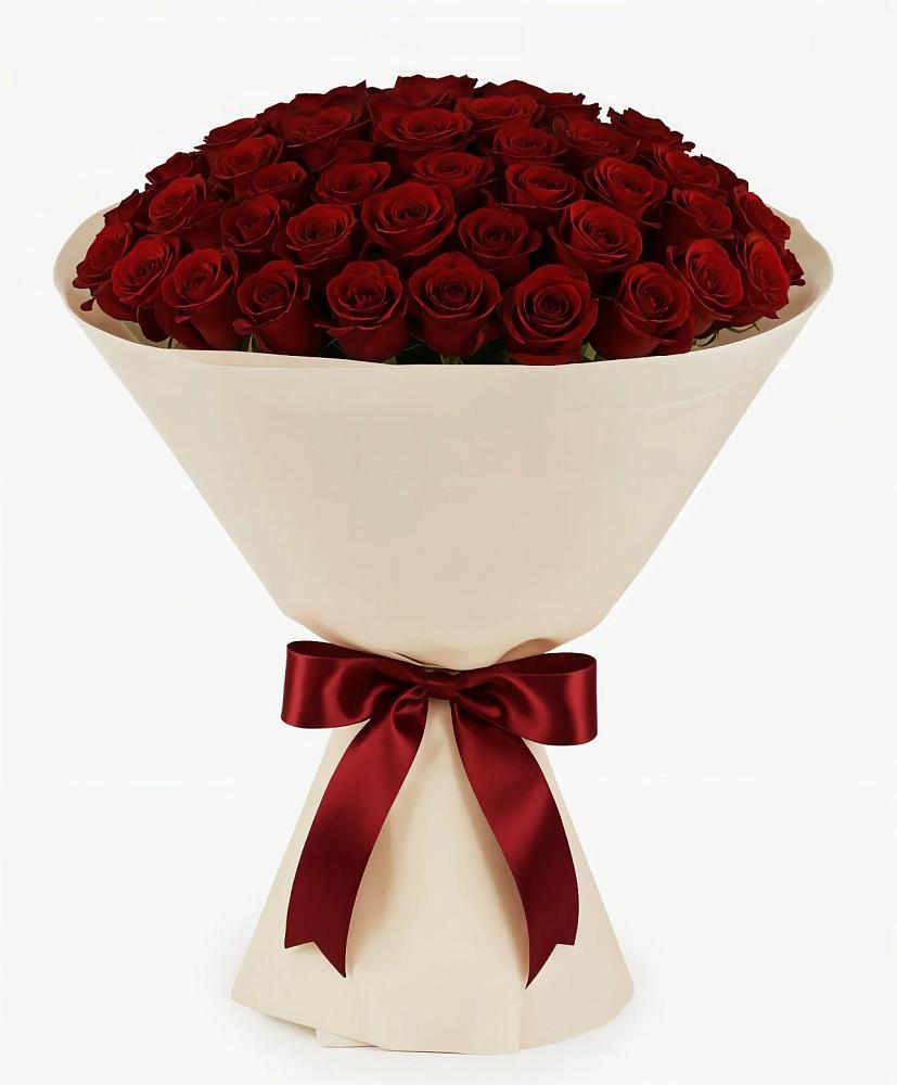 Букет 101 Бордовая роза Блэк Бакарра в Сызрани