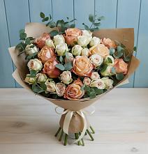 Букет цветов из:  Альстромерии и Розы в Сызрани